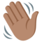 Waving Hand - Medium emoji on Emojione